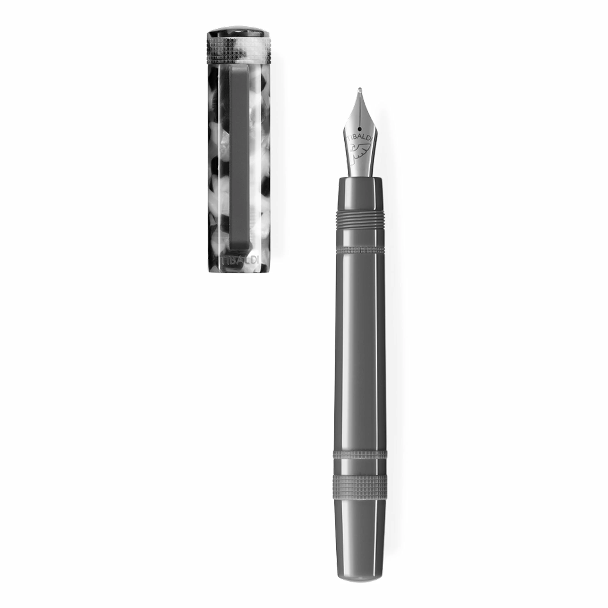 Tibaldi Perfecta Denim Fountain Pen, Stonewash Grey, Medium Nib