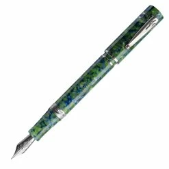 Nettuno 1911 Neos Atlante Fountain Pen, Blue & Green, Palladium Trim, Fine Nib