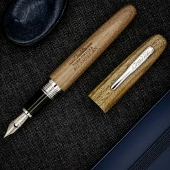 Conklin All American Pau-Preto Limited Edition Fountain Pen, Chrome Trim