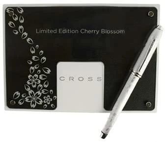 Cross® Cross Townsend Limited Edition Cherry Blossom Rollerball Pen, Brushed Platinum - Image 3