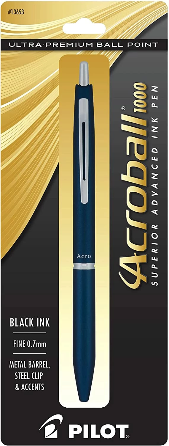 Pilot Acroball 1000 Ballpoint Pen, Navy Blue - Image 2
