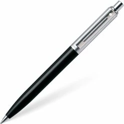 Sheaffer Sentinel Ballpoint Pen, Black & Chrome