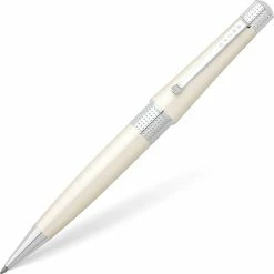 Cross® Cross Beverly Ballpoint Pen, Pearlescent White & Chrome