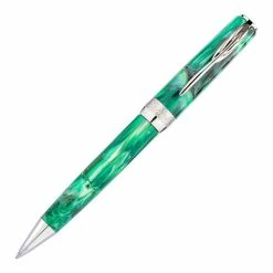 Pineider La Grande Bellezza Gemstone Ballpoint Pen, Malachite Green