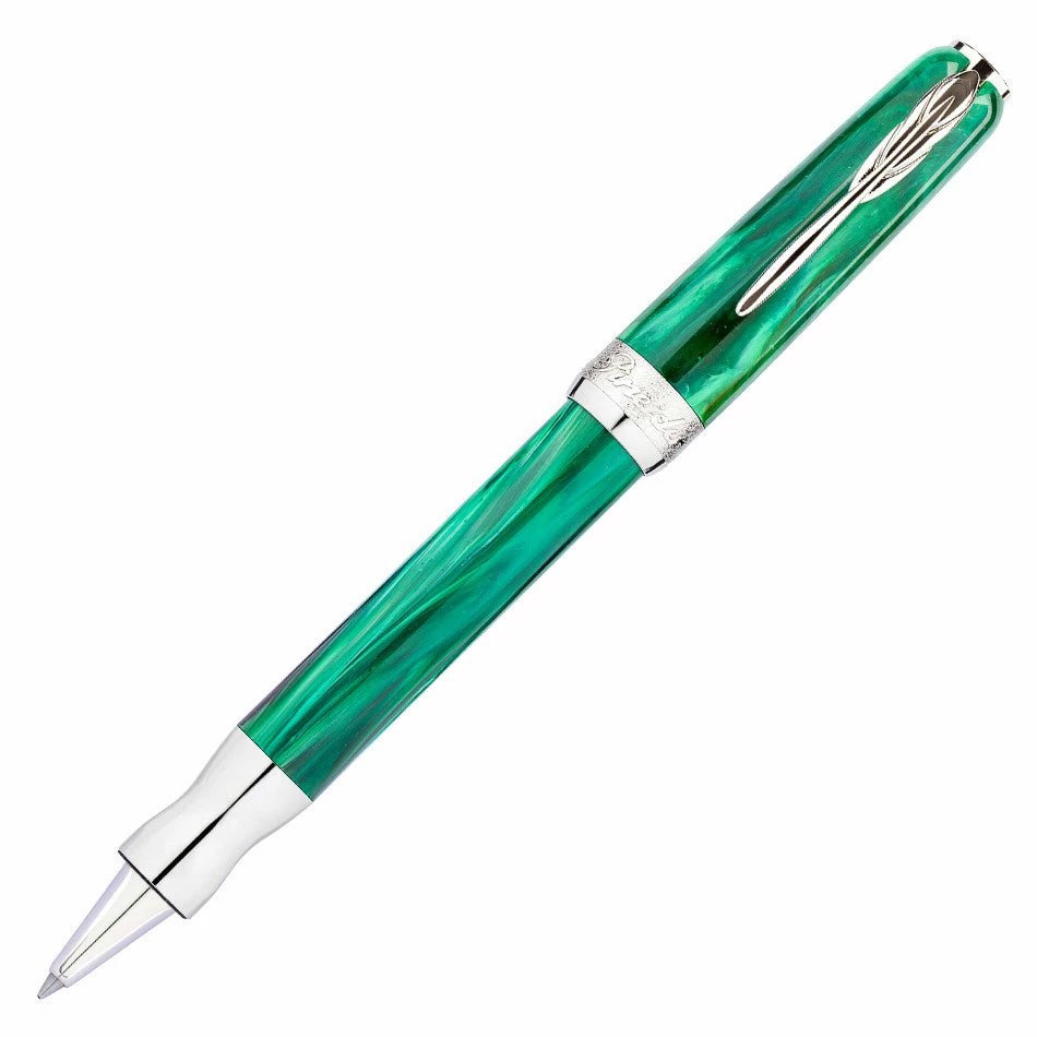 Pineider La Grande Bellezza Gemstone Rollerball Pen, Malachite Green