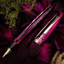 Tibaldi Bonania Zany Brown & Pink Rollerball Pen