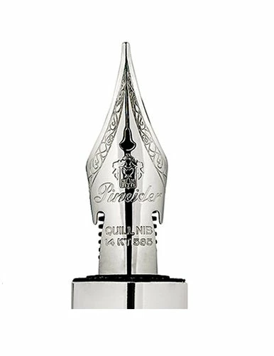 Pineider La Grande Bellezza Gemstone Fountain Pen, Black Stone, Broad Nib - Image 2