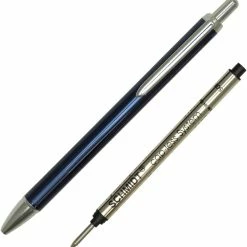 Schmidt Capless Rollerball Pen, Anodized Blue