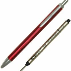 Schmidt Capless Rollerball Pen, Anodized Red