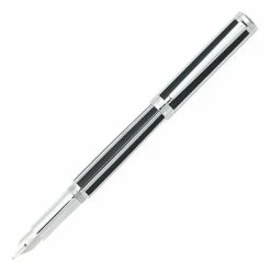 Sheaffer Intensity Fountain Pen, Black & Chrome, Fine Nib