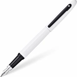 Sheaffer VFM Fountain Pen, White & Black, Medium Nib