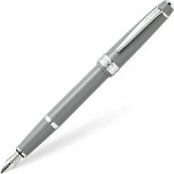 Cross® Cross Bailey Light Fountain Pen, Polished Grey Resin