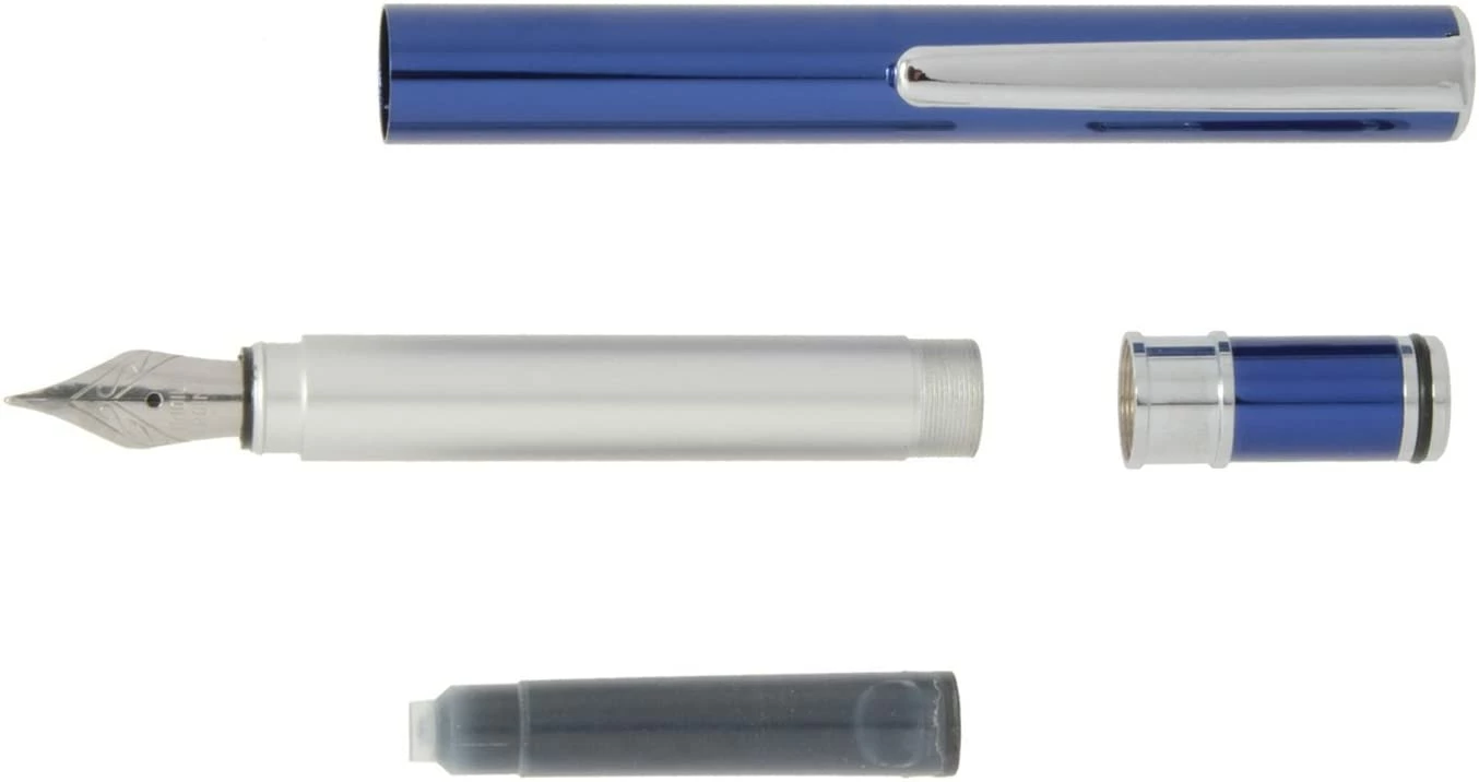 Ohto Tasche Pocket Fountain Pen, Blue - Image 3