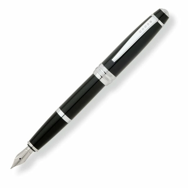 Cross® Cross Bailey Fountain Pen, Matte Black & Chrome, Medium Nib