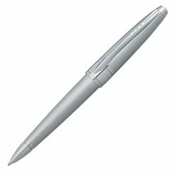 Cross® Cross Apogee Ballpoint Pen, Brushed Chrome, New, #AT0122-18