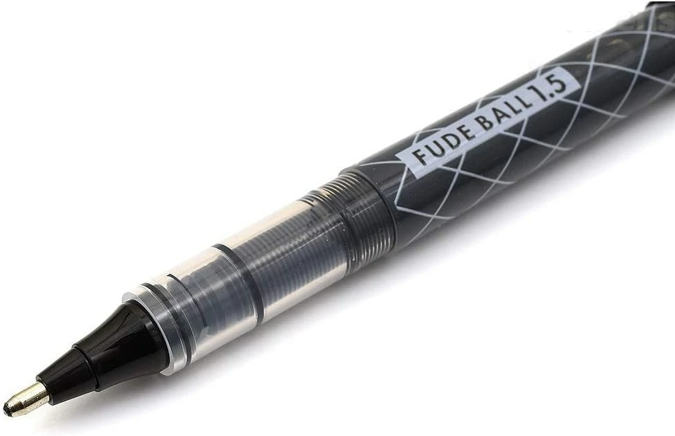 Ohto Fude Liquid Ink Rollerball Pen. 1.5mm, Extra Bold, Black Body & Ink - Image 2