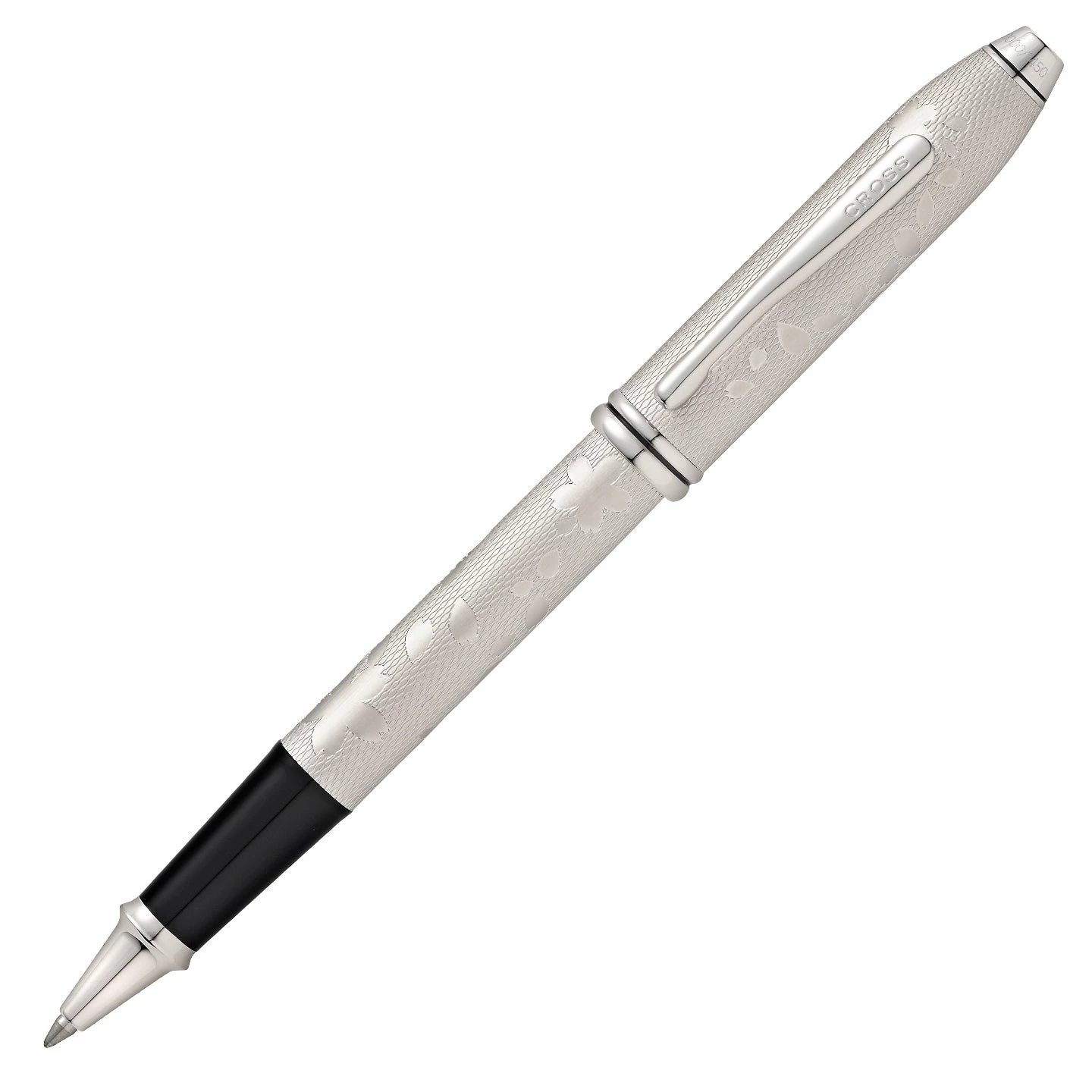 Cross® Cross Townsend Limited Edition Cherry Blossom Rollerball Pen, Brushed Platinum