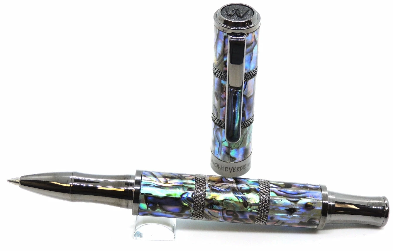 Monteverde Regatta Abalone Shell Limited Edition Rollerball Pen, Gunmetal
