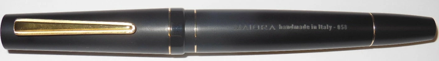 Maiora Impronte, Matte Black, Oversized Fountain Pen, Medium Nib - Image 2