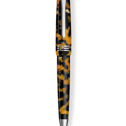 Tibaldi N60 Amber Yellow Resin Ballpoint Pen