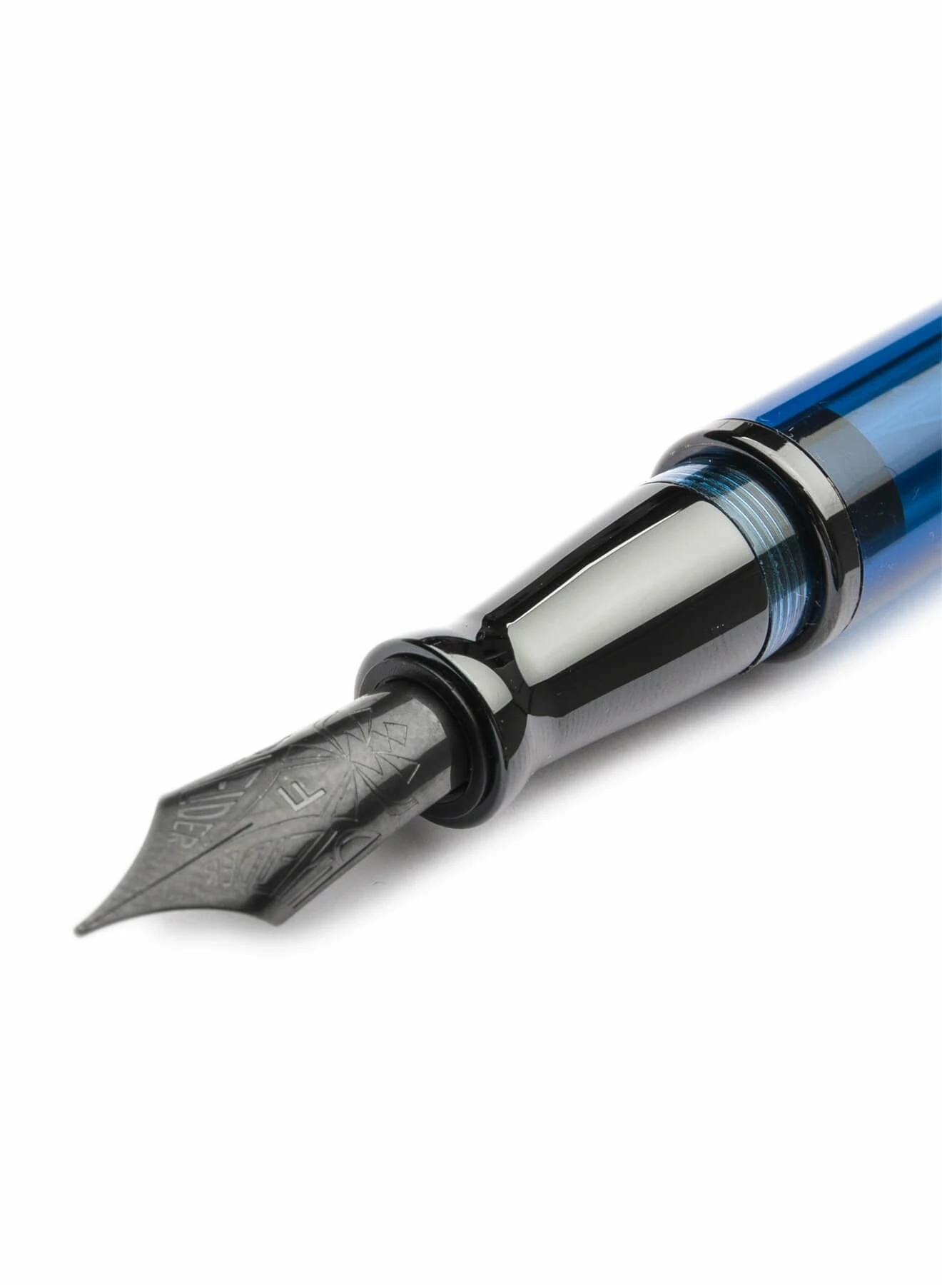 Pineider Avatar UR Demo Black Trim Sky Blue Fountain Pen, Medium - Image 2
