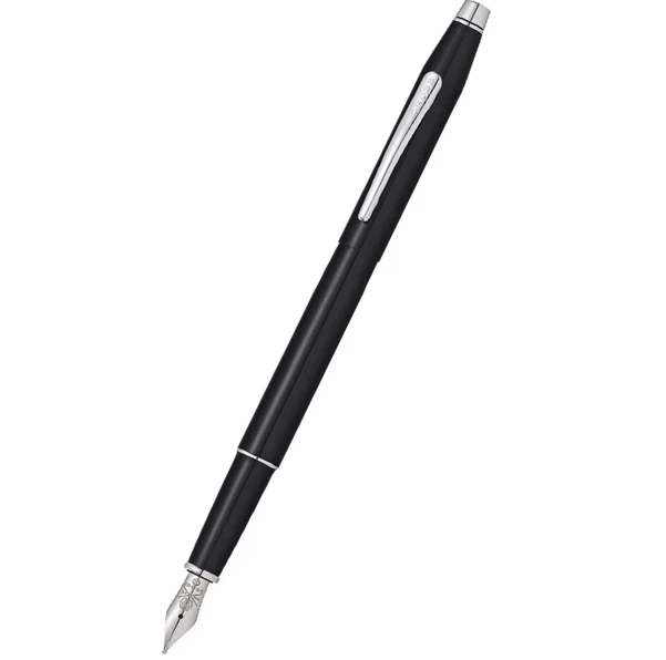 Cross® Cross Classic Century Fountain Pen, Black Lacquer, Medium Nib