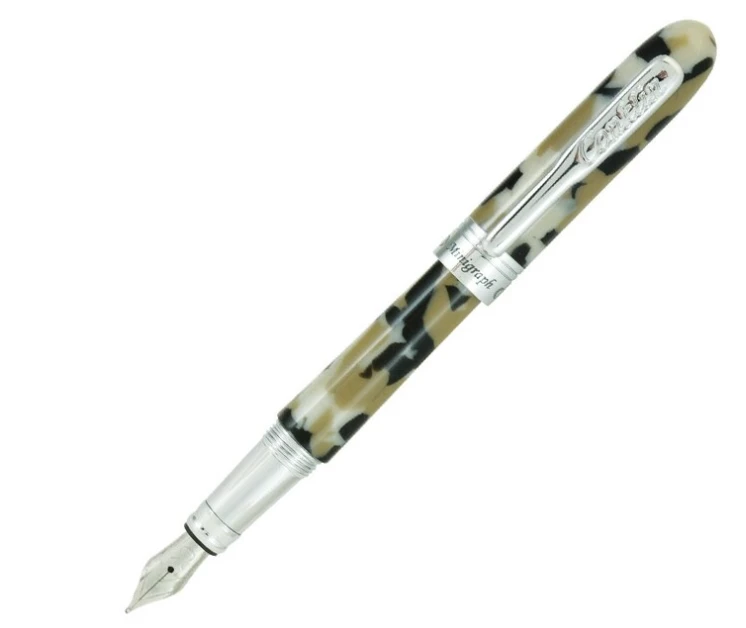 Conklin Minigraph Fountain Pen, White Satin