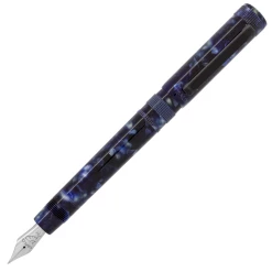 Tibaldi Perfecta LP Vinyl Blue Fountain Pen, Fine Nib