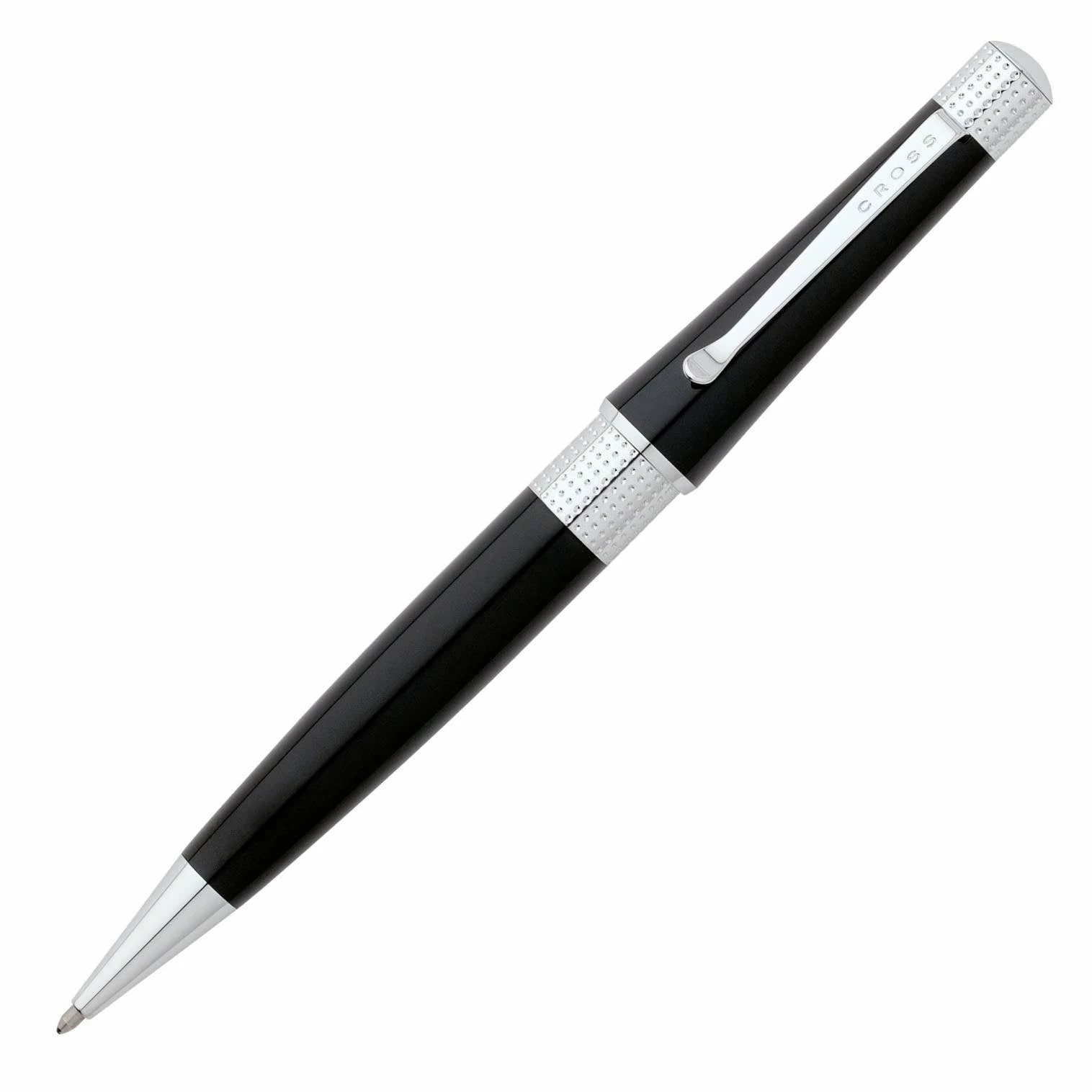 Cross® Cross Beverly Ballpoint Pen, Black Lacquer & Chrome