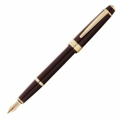 Cross® Cross Bailey Light Fountain Pen, Polished Burgundy & Gold