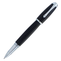 Monteverde Super Mega Carbon Fiber Rollerball Pen, Chrome Trim