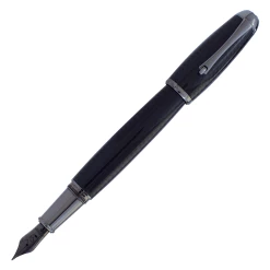 Monteverde Super Mega Carbon Fiber Fountain Pen, Gunmetal Trim