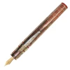 Stipula Davinci Fosco Maraini LE Capless Fountain Pen, Red & Gold, Ultra-Fine 14kt Sti-Flex Nib