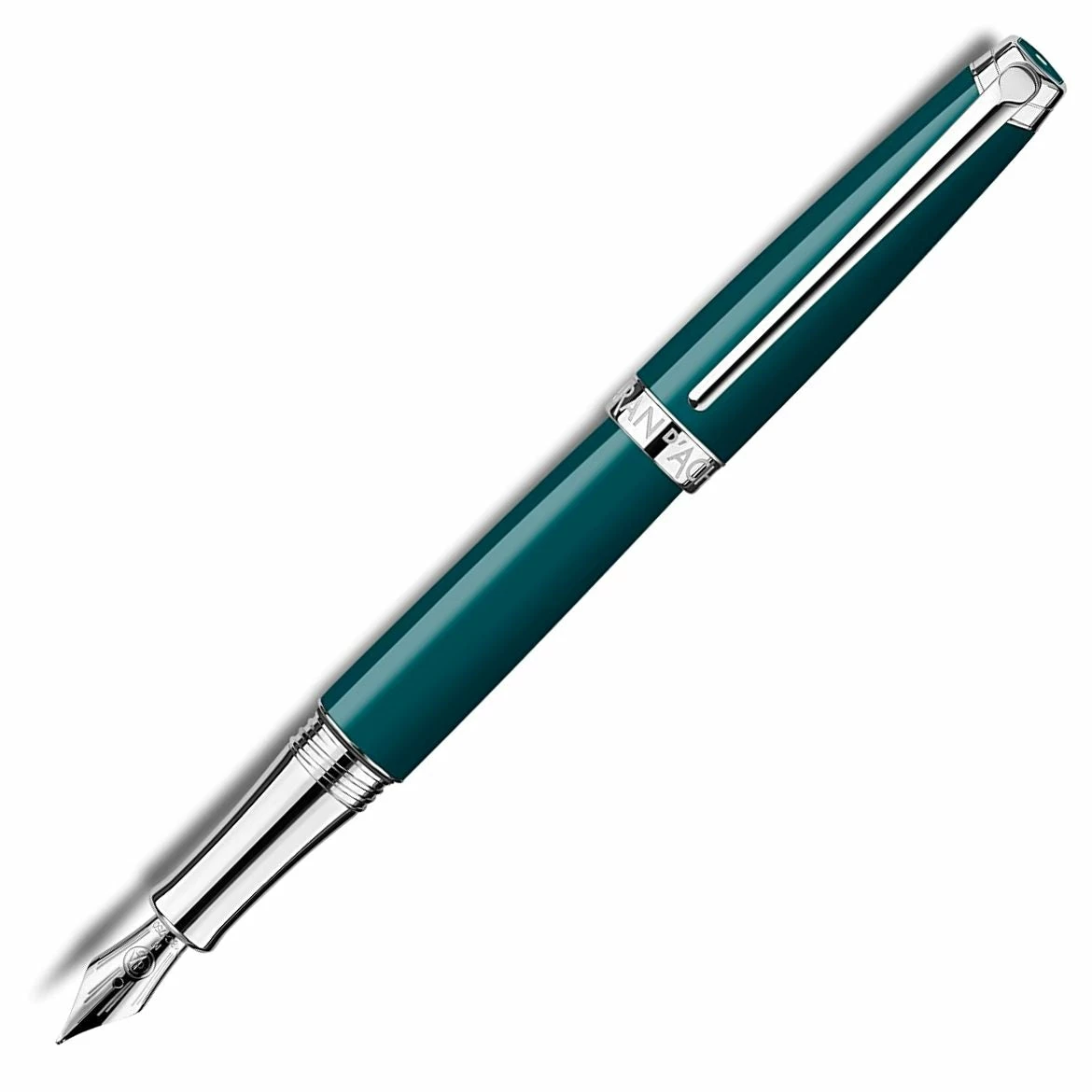 Caran D'Ache Caran Dache Leman V2 Fountain Pen, Amazon Green, 18k Nib