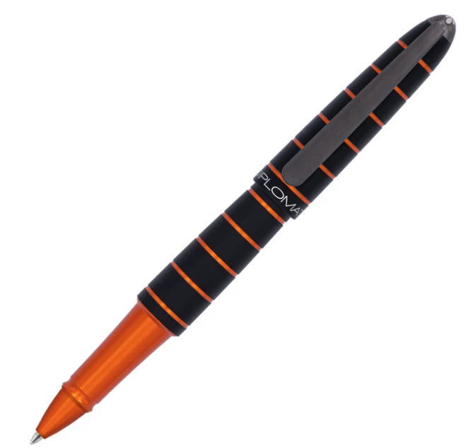 Diplomat Elox Ring Black/Orange, Rollerball Pen