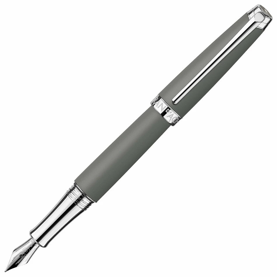 Caran D'Ache Caran Dache Leman V2 Fountain Pen, Matte Grey, 18k Nib