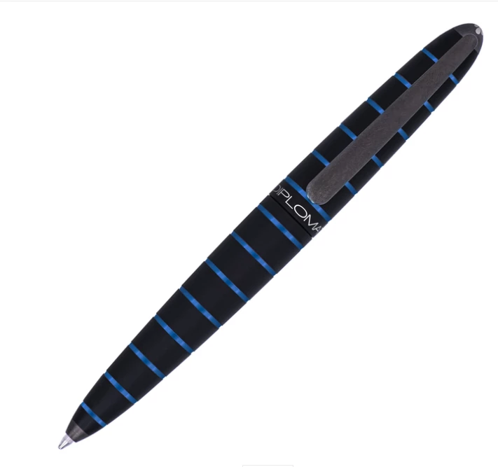 Diplomat Elox Ring Black/Blue, Ballpoint Pen
