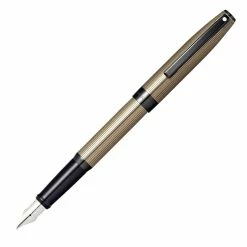 Sheaffer Sagaris Fountain Pen, Fluted Gold, Medium Nib