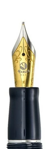 Marlen Class Black Fountain Pen, Two-Toned - Image 2