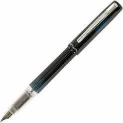 Platinum Prefounte Fountain Pen, Graphite Blue