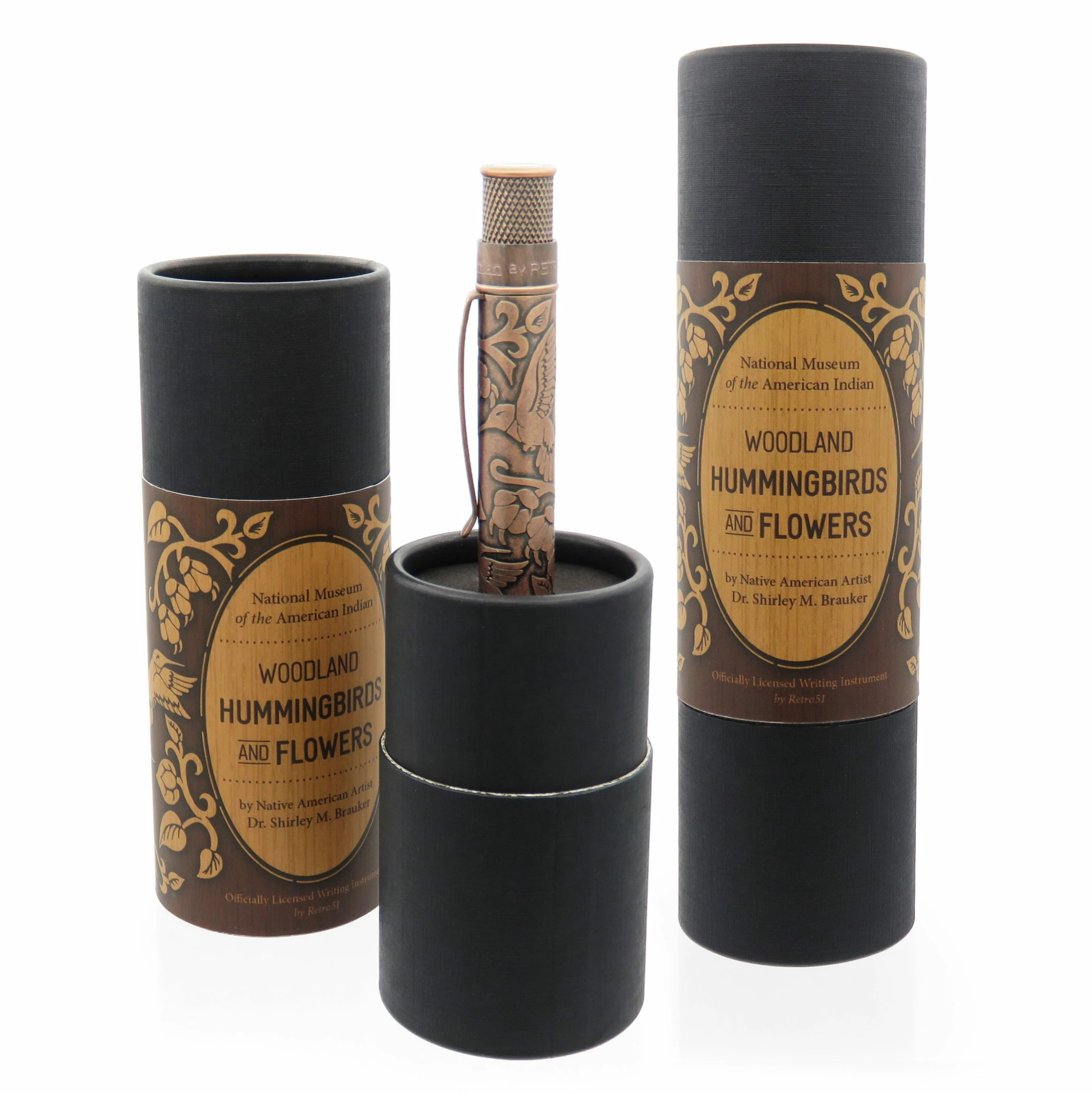 Retro 51 Smithsonian Rollerball Pen, Woodland Hummingbird And Flowers - Image 3