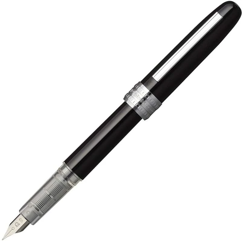 Platinum Plaisir Fountain Pen, Black Mist