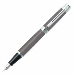 Sheaffer 300 Gray Lacquer Fountain Pen, Medium Nib