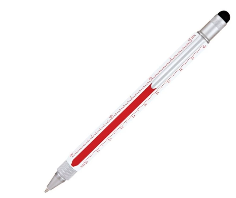 Monteverde One Touch Tool Edge Stylus Ballpoint Pen, Red