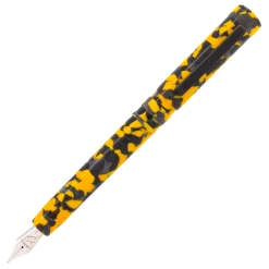 Tibaldi Perfecta LP Vinyl Yellow Fountain Pen, Fine Nib